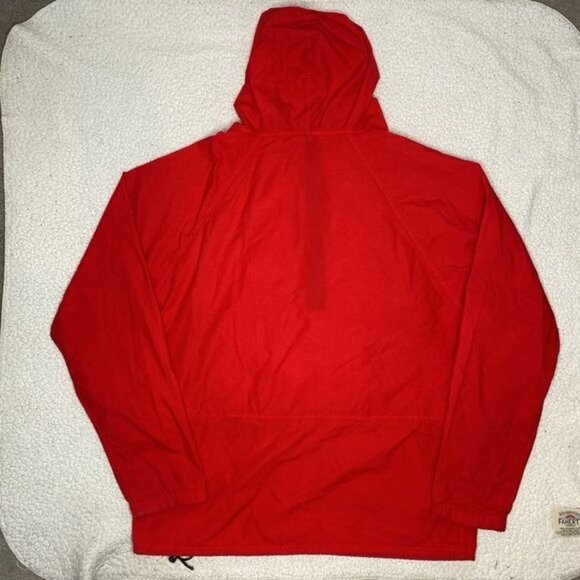 Vintage L.L. Bean Red Anorak Jacket: Size Large - Picture 2 of 11